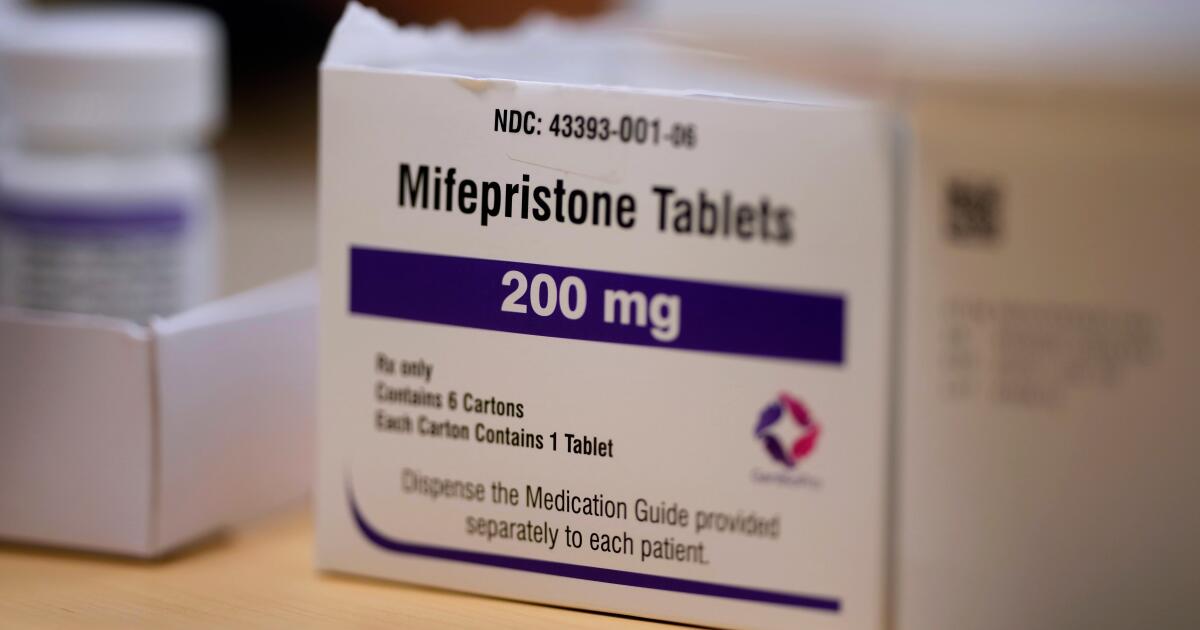 Supreme Court puts hold on ruling that would block mailing of abortion pills